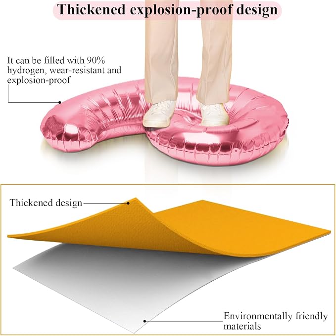 Number 14 Balloons for 14th Birthday Party Decorations, 0-100 Large No.14 - Image 3