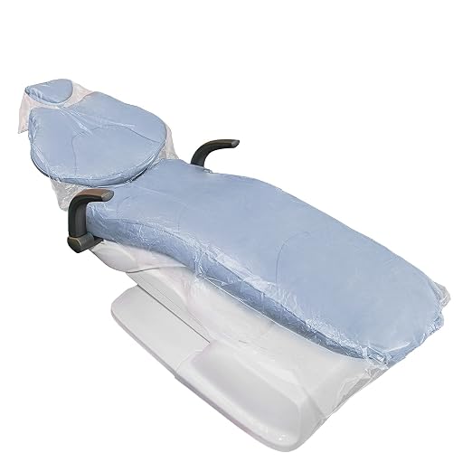 JMU 125Pcs Disposable Dental Full Chair Covers 29" x 80" Chair Clear Sleeve by JMU