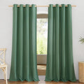 NICETOWN Rustic Linen 102 inch Long Curtains by NICETOWN