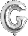 16" inch Single Silver Alphabet Letter number Balloons Aluminum Hanging Foil by REIANS