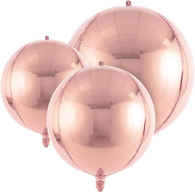 18 Pcs Foil Balloons Shiny Round Balloons Set Large Balloon Garland Arch by TOTAFAM