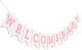 Pink Gingham Welcome Baby Shower Banner by Unknown