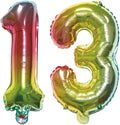 Number 13 Balloon Foil Mylar Balloons by YPSelected
