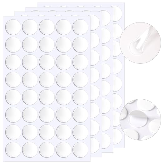 JANYUN 560 Pcs Adhesive Dots, 25 mm Round Putty Clear Sticky Tack by JANYUN