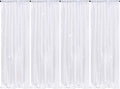 White Sequin Backdrop Curtains 4 Pcs 2ftx8ft Glitter Shimmer Fabric | Sparkly by B-COOL