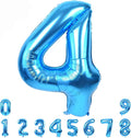 TONIFUL 40 Inch Blue Number 4 Balloons Large Foil 4th Birthday Decorations | by TONIFUL