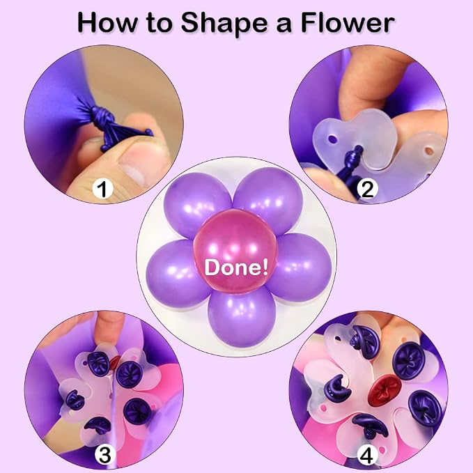 Balloon Arch Kit 20pcs Balloon Flower Clips & 2pcs Balloon Tying Tool & 49.2ft - Image 7