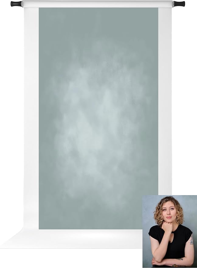 Kate Dark Cyan Photography Backdrops Abstract Photo Backdrop Poratrait by KateBackdropforPhotography