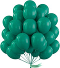 PartyWoo Dark Green Balloons 50pcs Emerald Hunter Forest Green Boho Neutral | by PartyWoo