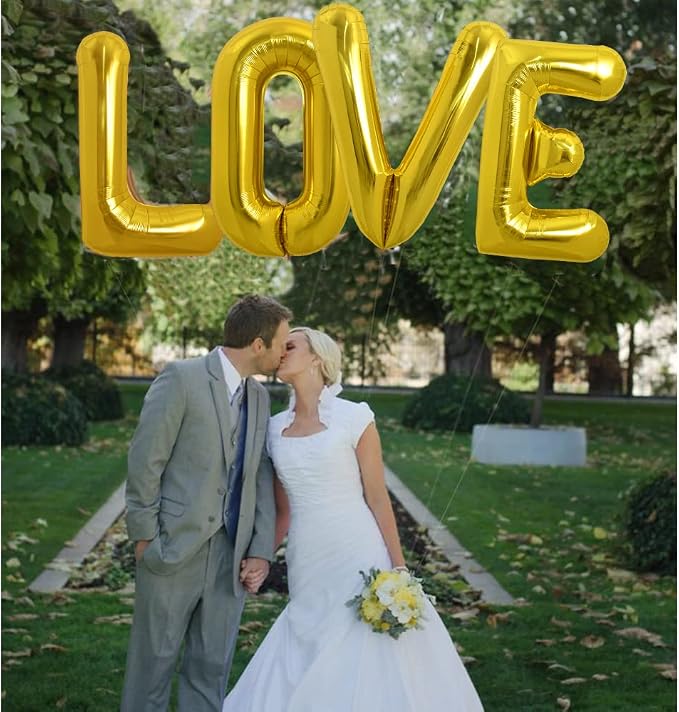 TONIFUL 40 Inch Large Gold Letter E Foil Balloons Alphabet Balloons | Giant - Image 5