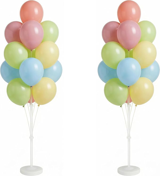 Balloon Column Kit Set of 2, Anti-Tip Sand-Fill Base Balloon Tower Stand by Tosuced