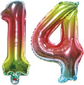 Number 14 Balloon Foil Mylar Balloons by YPSelected