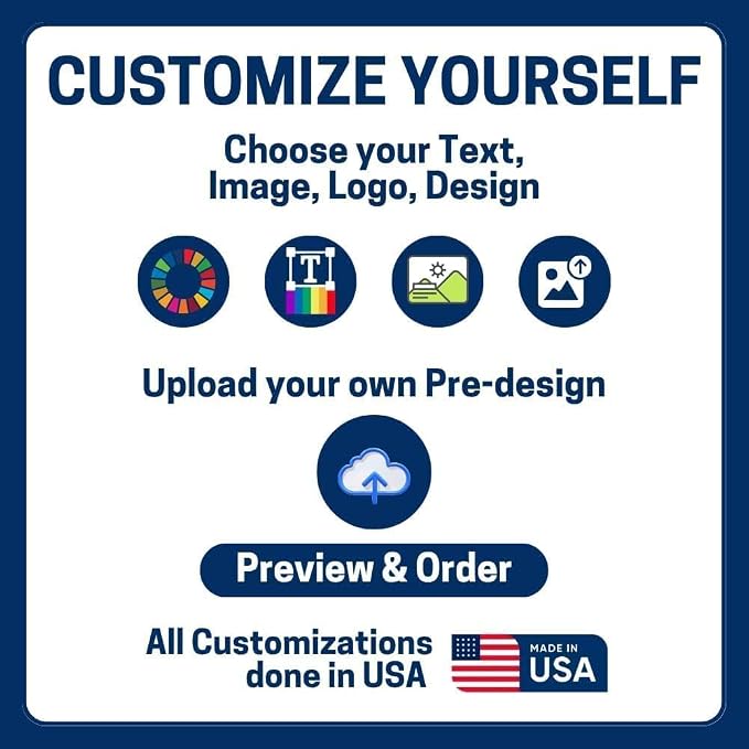 DC Custom Table Runner with Business Logo, Table Vendor Display Made in USA | - Image 7