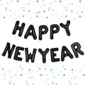 PIGETALE Black Happy New Year Balloons, 16 Inch Letter Balloons Happy New Year by welcomePIGETALE