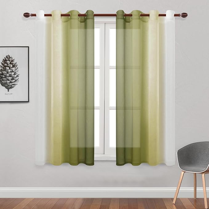 DWCN Ombre Sheer Curtains - Image 2