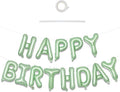 TONIFUL 16 Inch Sage Green Happy Birthday Foil Balloons | Mylar Letter Birthday by TONIFUL
