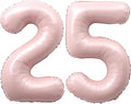 40 Inch Light Pink Number 25 Balloon 0-9 25th Foil Big Giant | Digital by SULALABOO