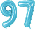 Number 97 Balloons for 97th Birthday Party Decorations, 0-100 Large No.97 by Joycard