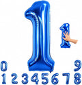 TONIFUL 40 Inch Navy Blue Number 1 Balloons Large Foil 1st Birthday Decor | by TONIFUL