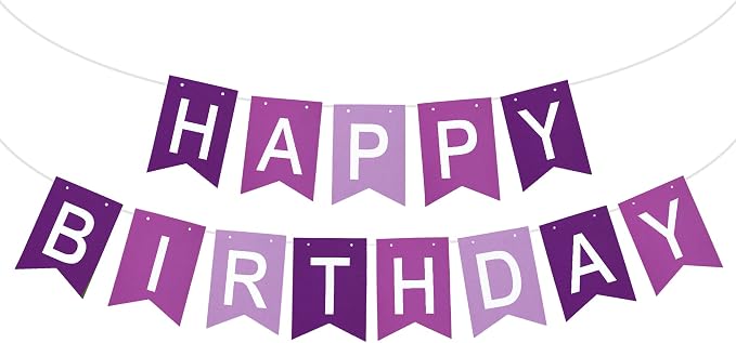 Happy Birthday Banner Pre-Strung Birthday Decorations Birthday Party Backdrop by RICHHHA