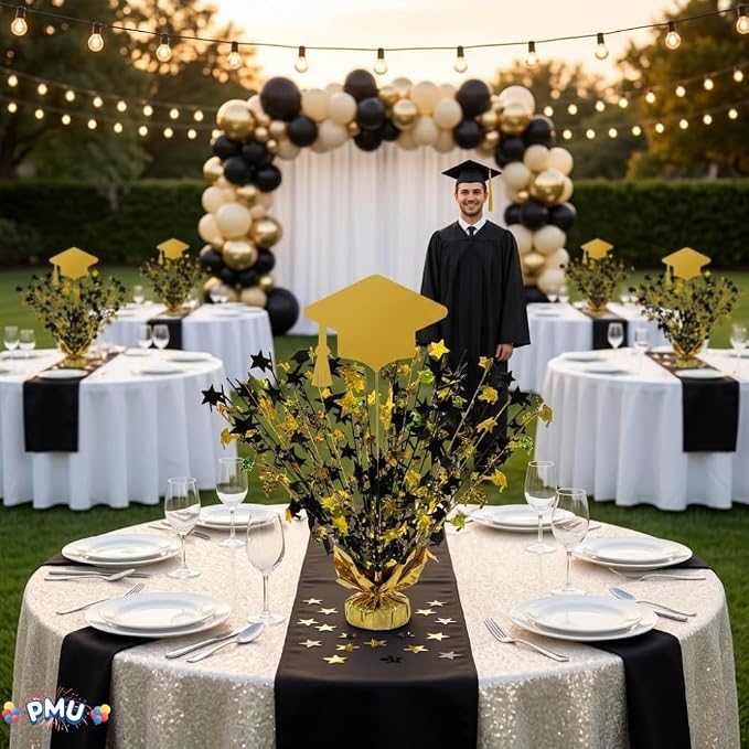 PMU Graduation Centerpieces for Table 2026, Grad Balloon Weight Centerpiece - Image 6