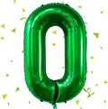 Green Number Balloons, 40 Inch Dark Green Balloon 0. Birthday Party Wedding by Yeodong