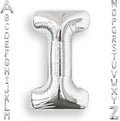 AULE 40 Inch Silver I Balloon Letter Foil A-Z Birthday Big Alphabet | Birthday by AULE