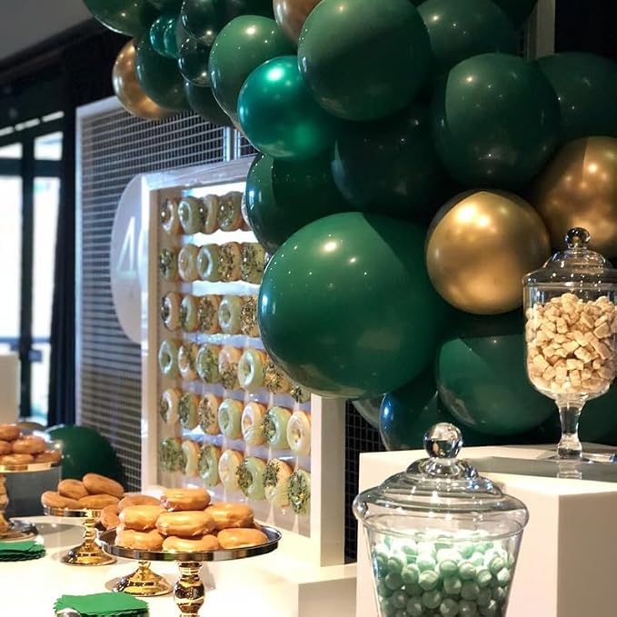 Lukiituke Green and Gold Balloons, Graduation, St.Patrick's Day, Jungle Party - Image 7