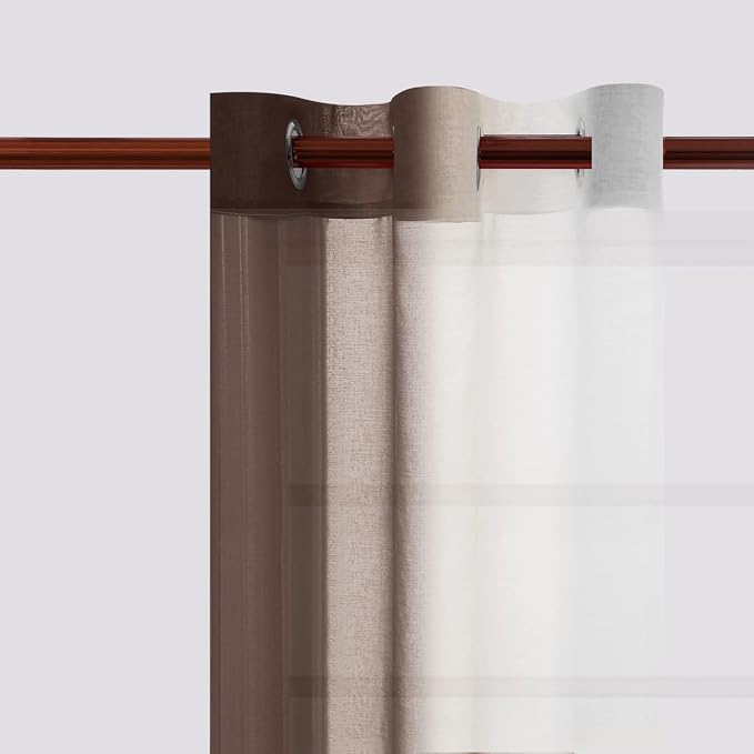 DWCN Ombre Short Sheer Curtains - Image 2