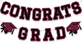 Congrats Grad Banner Graduation Party Banner Decoration Hanging Garland High by Unknown