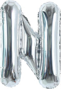 TONIFUL 40 Inch Large Silver Letter N Foil Balloons Alphabet Balloons | Giant by TONIFUL