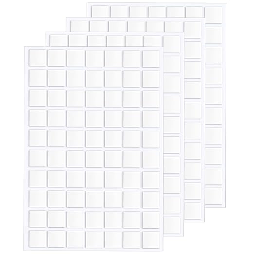 JANYUN 280 Pcs Sticky Dots, 10 mm Square Putty Clear Double Sided Tape | Sticky by JANYUN