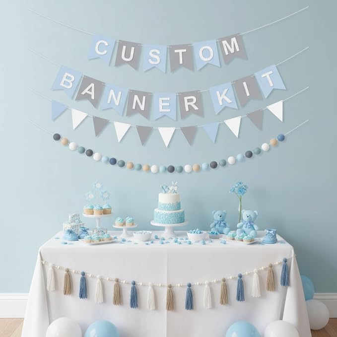 SmoothNovelty 139 Pcs Felt DIY Custom Banner Kit Include 104 Letters 18 - Image 7