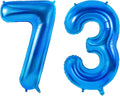 Number 73 Balloons for 73rd Birthday Party Decorations, 0-100 Large No.73 by Joycard