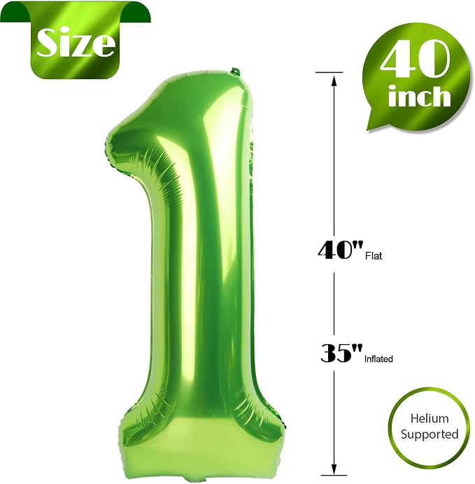 Light Green 1 Balloon - Image 5