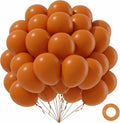 Burnt Orange Balloons 12inch, Burnt Orange Latex Balloons 50pcs Party Balloon by Awenztech