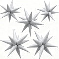 White Star Balloons Foil Explosion Mylar Baloons by BOMSI