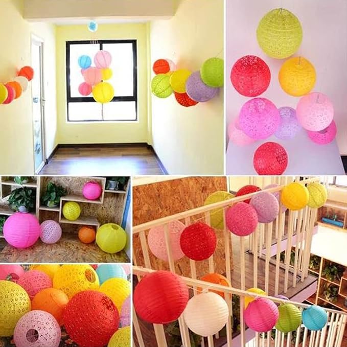 12Pcs Paper Lanterns Chinese Lunar New Year Decorations 2026 Chinese Japanese - Image 4