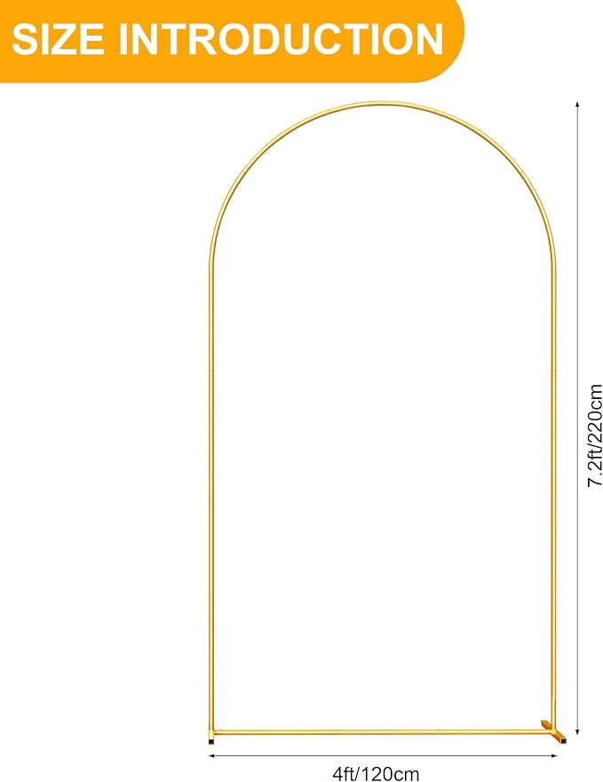 7.2FT Metal Arch Backdrop Stand - Image 5