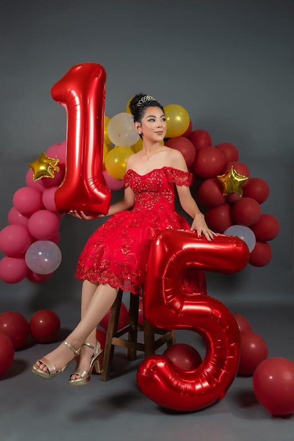 Number 23 Balloon 40 Inch Red Balloon - Image 2