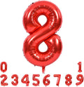 TONIFUL 40 Inch Red Number 8 Balloons Large Foil 8th Birthday Decorations | Red by TONIFUL