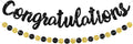 BEISHIDA Congratulations Banner Black 2026 Graduation Banners, Grad Congrats by Beishida