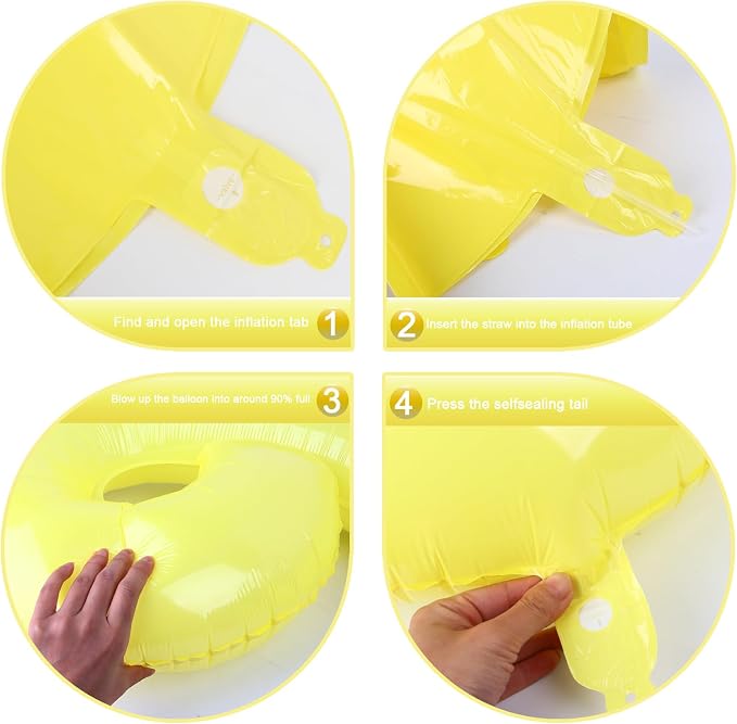 Yellow Number 1 Balloon 40 inch, Number 1 Birthday Balloons - Image 2