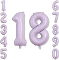 Cream Purple Number 18 Balloon 40 Inch, Foil Digits by Unknown