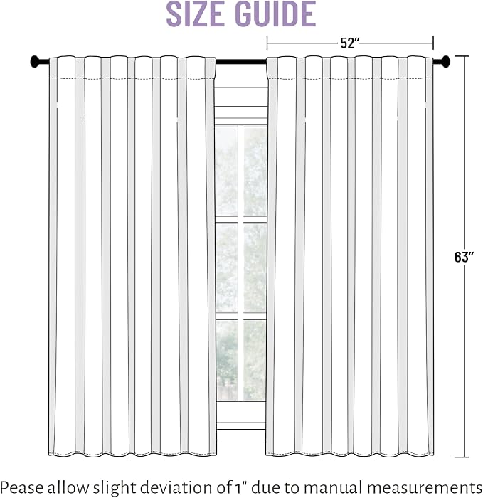 Yakamok Lilac Light Blocking Curtains - Image 2