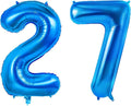 Number 27 Balloons for 27th Birthday Party Decorations, 0-100 Large No.27 by Joycard