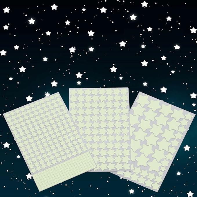 Glow in The Dark Stars Wall Stickers, Glowing Stars by Aooyaoo