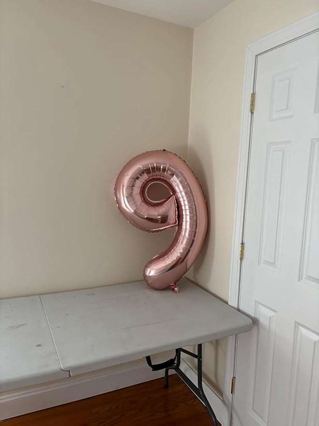40 In Rose Gold Number 8 Balloon, 8th Birthday Party Decorations - Image 4
