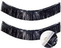Premium Black Fringe Tinsel Garland by LILF