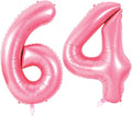 Number 64 Balloons for 64th Birthday Party Decorations, 0-100 Large No.64 by Joycard